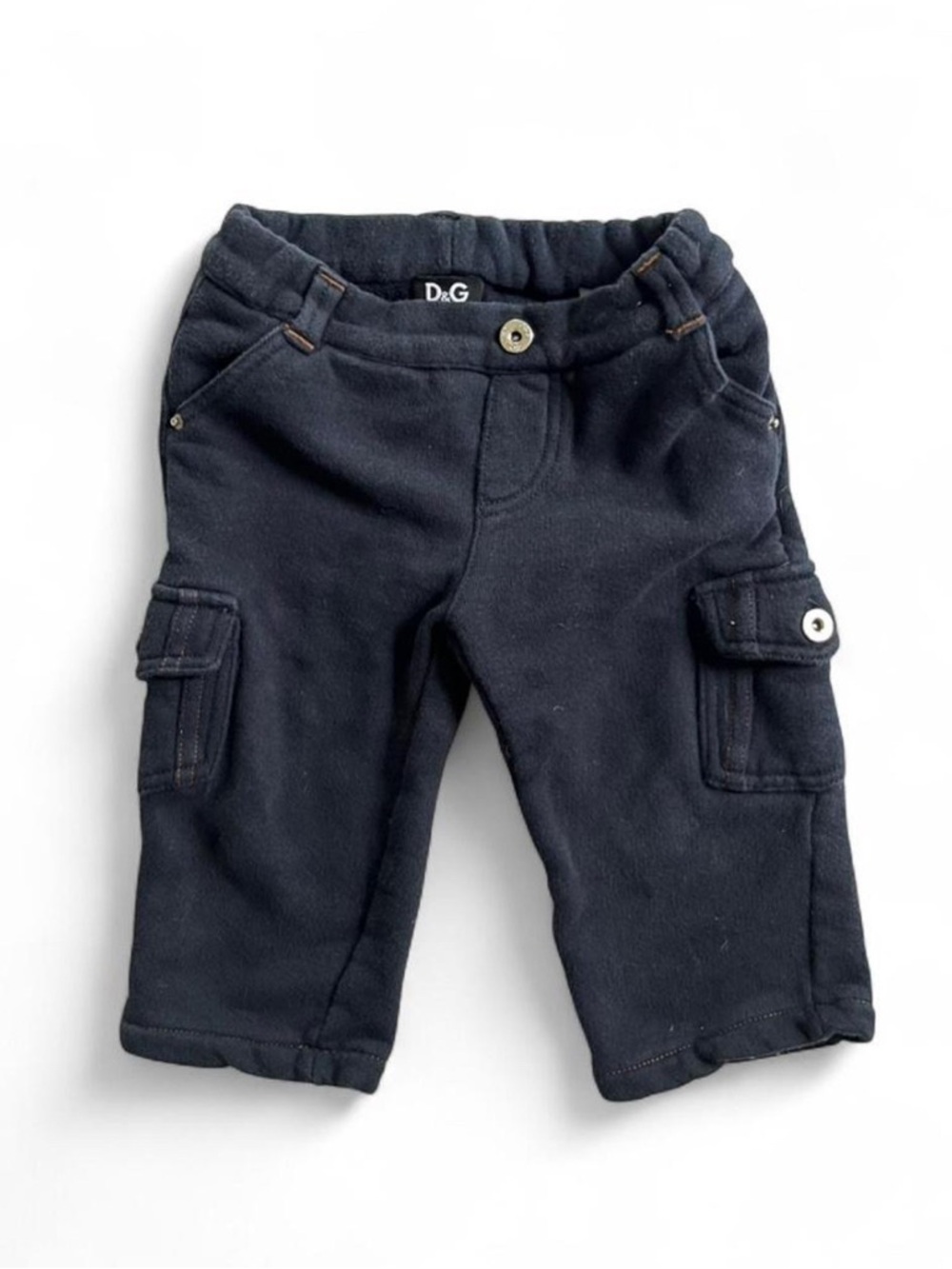 Dolce & Gabbana Navy Cargo Trousers for Kids